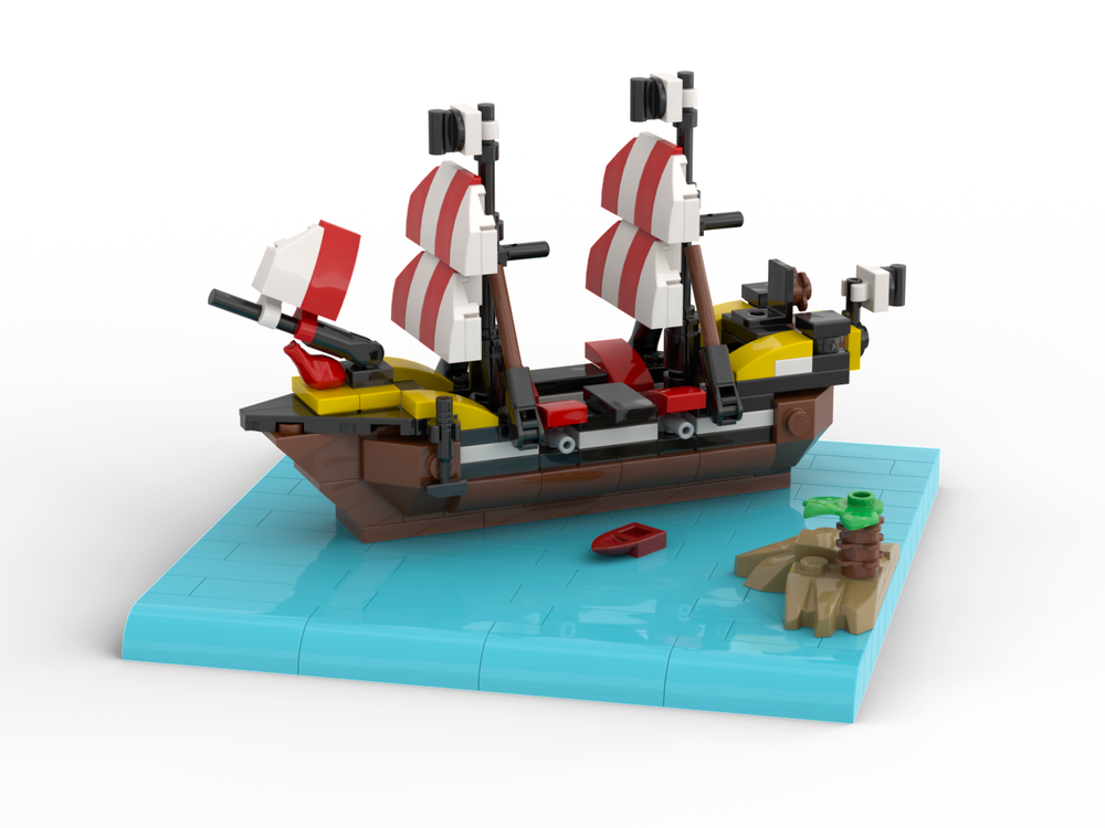 Lego Miniature Barracuda Pirate Ship