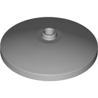 Lego Dish 4 x 4 Inverted with Open Stud [Radar] / Light Bluish Gray