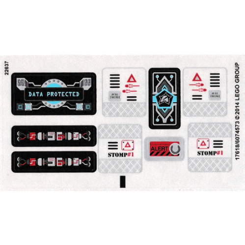 Lego Sticker Sheet for Set 70161-1 / [No Color/Any Color]