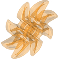 Lego Propeller 8 Blade 5 Diameter / Trans-Orange