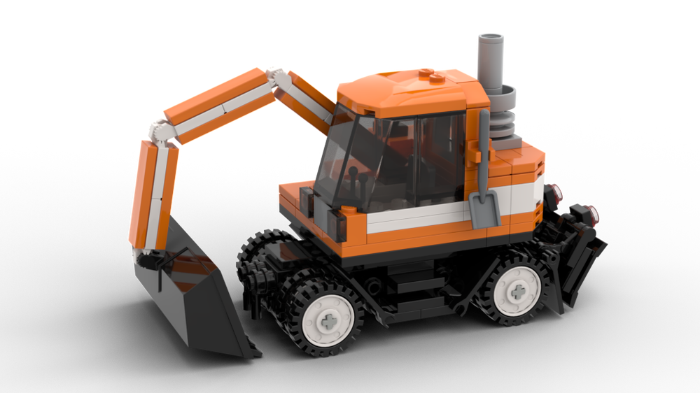 Lego Wheeled Excavator