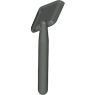 Lego Equipment Shovel [Rounded Handle End] / Dark Gray