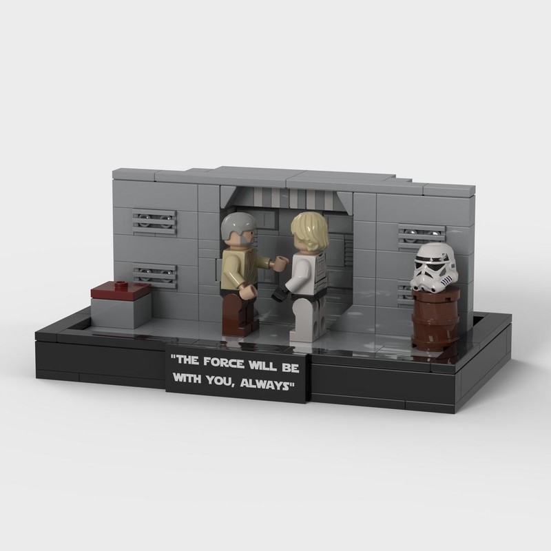 Lego May The Force Be With You Episode 4 Diorama | Deathstar Ben and Luke