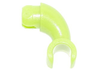 Lego Arm, Short, Curved with Hand / Yellowish Green
