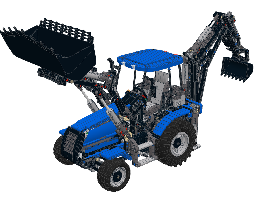 Lego Backhoe Loader V3