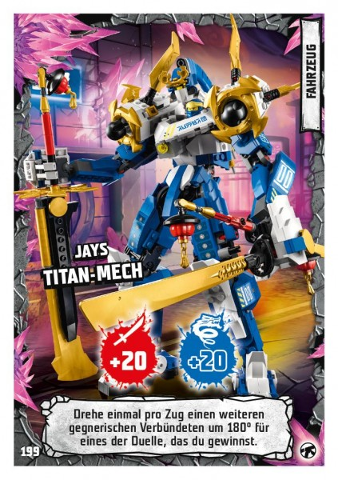 Lego NINJAGO Trading Card Game (German) Series 8 (Next Level) - # 199 Jays Titan-Mech