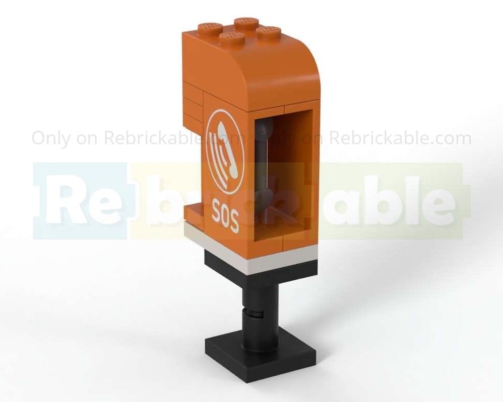 Lego Minifigure Scale SOS Post