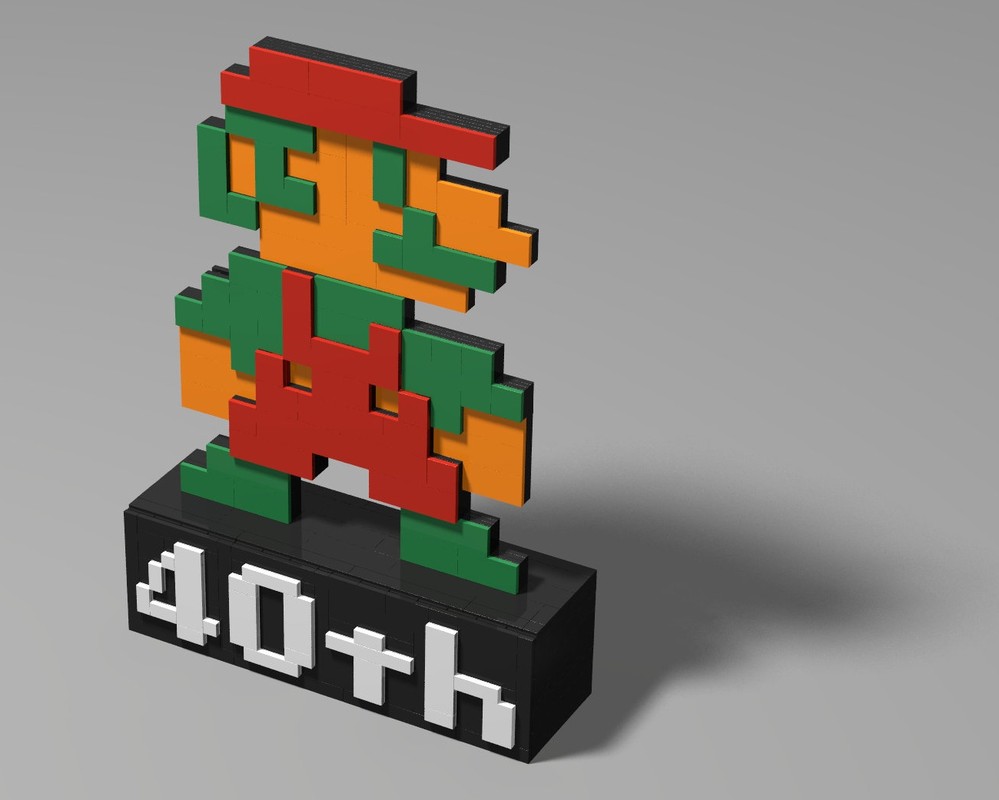Lego Super Mario Bros. 40th Anniversary, Pixelart statue