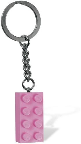 Lego Pink Brick Key Chain
