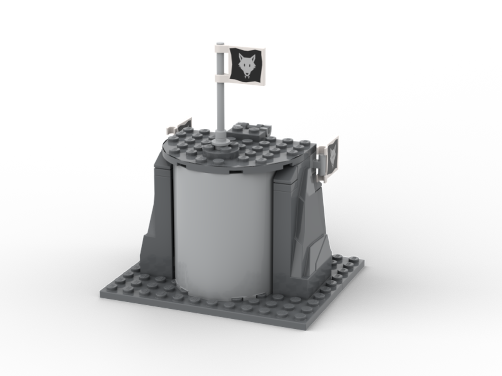 Lego Wolfpack Hideout in Hills