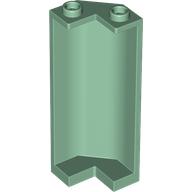 Lego Panel 2 x 2 x 5 Corner / Sand Green