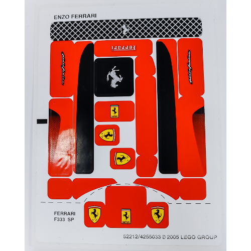 Lego Sticker Sheet for Set 8652-1