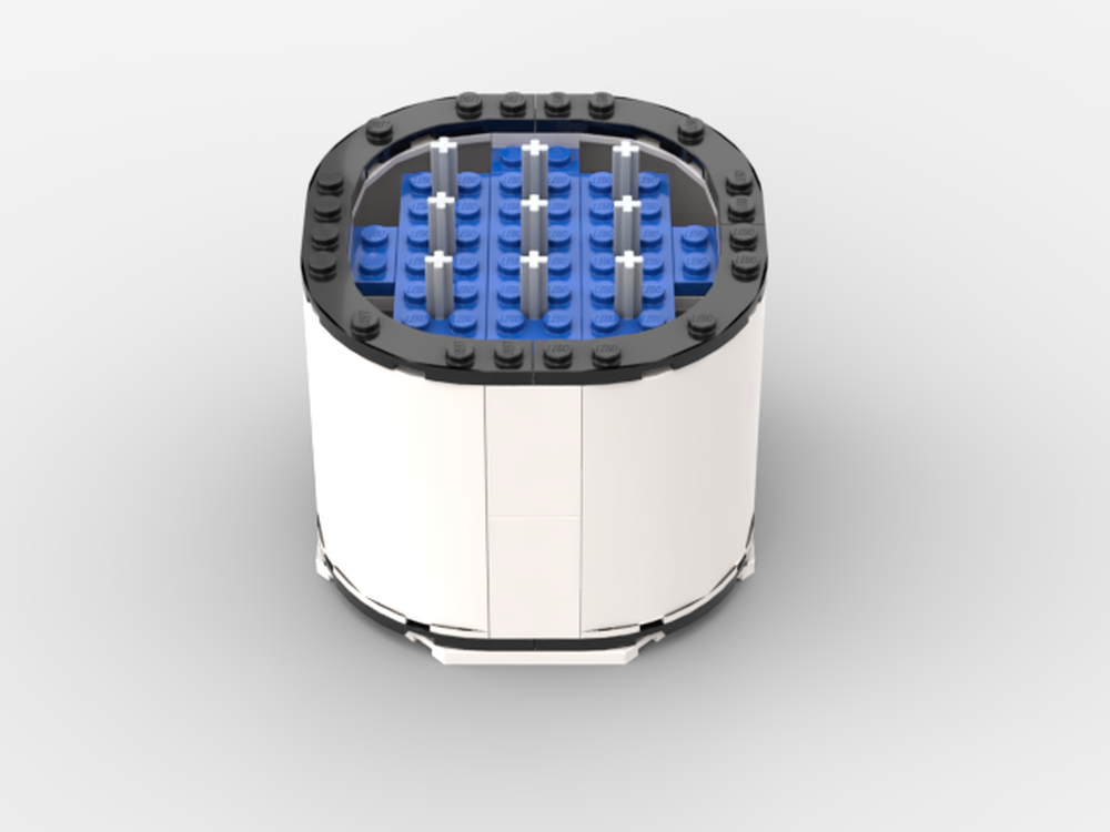 Lego 9 (Technic Axle) Stem White Vase for Botanicals