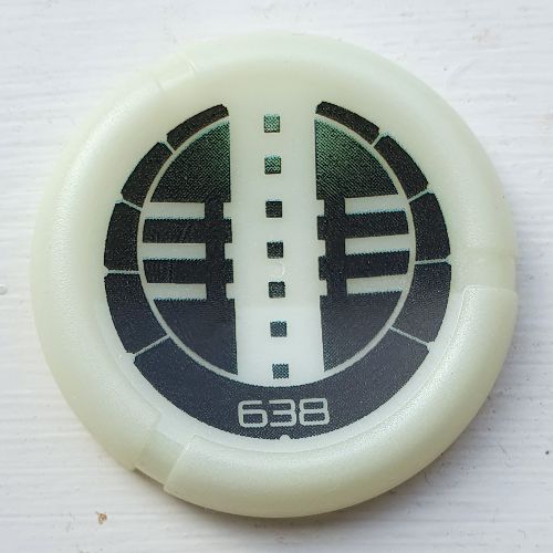 Lego Large Figure Throwing Disc, Kanoka, Onu-Metru 638 Print