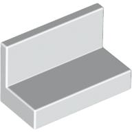 Lego Panel 1 x 2 x 1 [Square Corners] / White