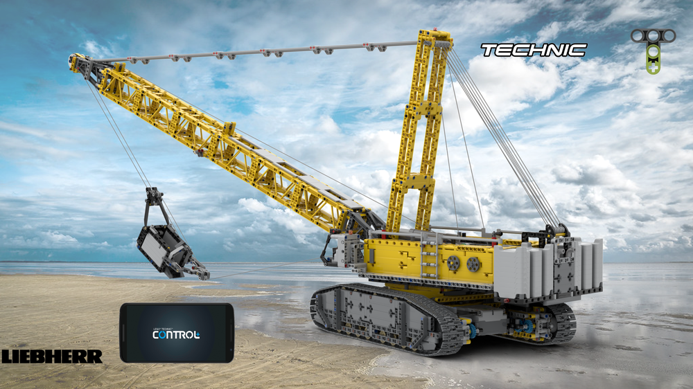 Lego 42146 Dragline Liebherr HS 8300 - RC alternate build