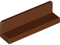 Lego Panel 1 x 4 x 1 / Reddish Brown