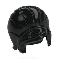 Lego Hair Beehive Style with Sideways Fringe / Black