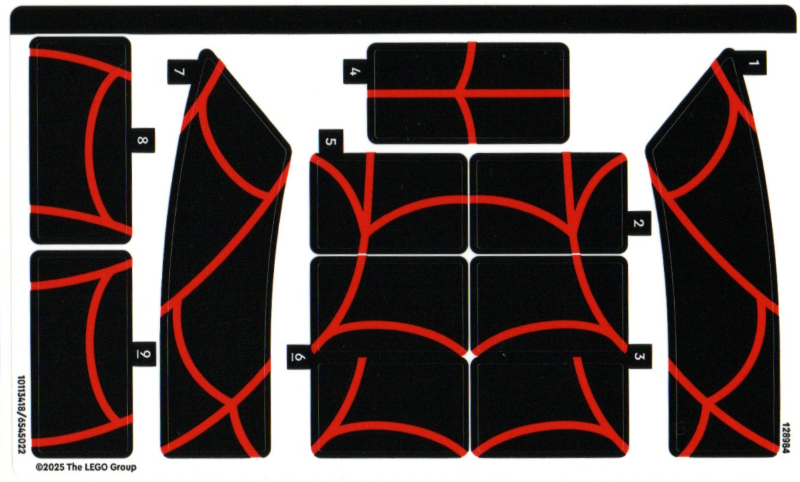 Lego Sticker Sheet for Set 76329-1