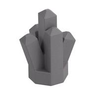 Lego Rock 1 x 1 Crystal 5 Point / Flat Silver