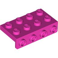 Lego Bracket 2 x 4 - 1 x 4 / Dark Pink