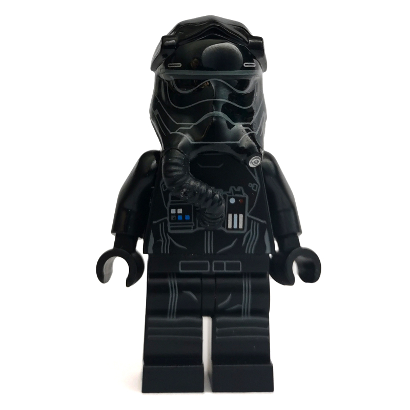 Lego TIE Pilot, First Order, Three White Lines on Helmet