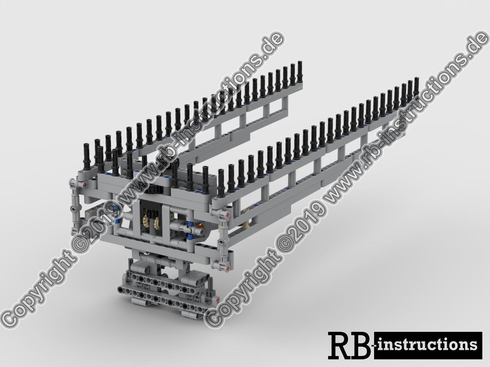 Lego Trailing shoe distributor for Claas Xerion 5000 or Fastrac (Schleppschuhverteiler)