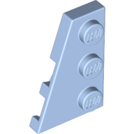 Lego Wedge Plate 3 x 2 Left / Bright Light Blue