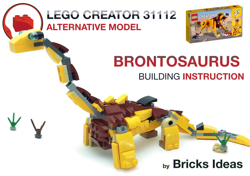 Lego Brontosaur or Diplodoc Dinosaur - Lego Creator 31112