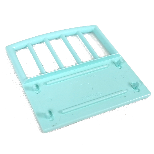 Lego Scala, Baby Crib Footboard 1 x 7 x 6 / Aqua