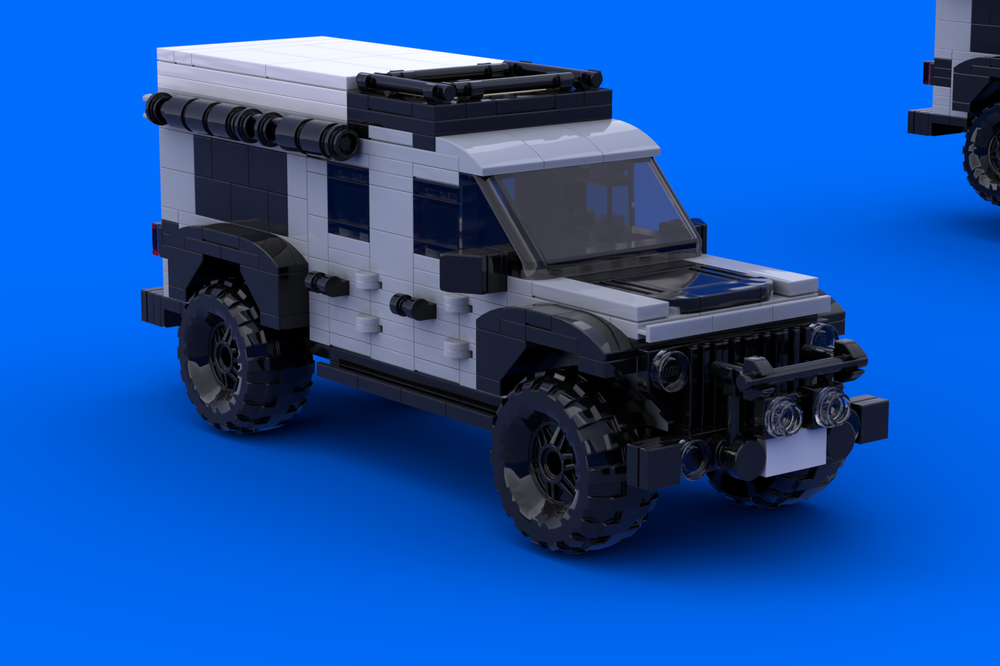 Lego jeep farout w/ working base