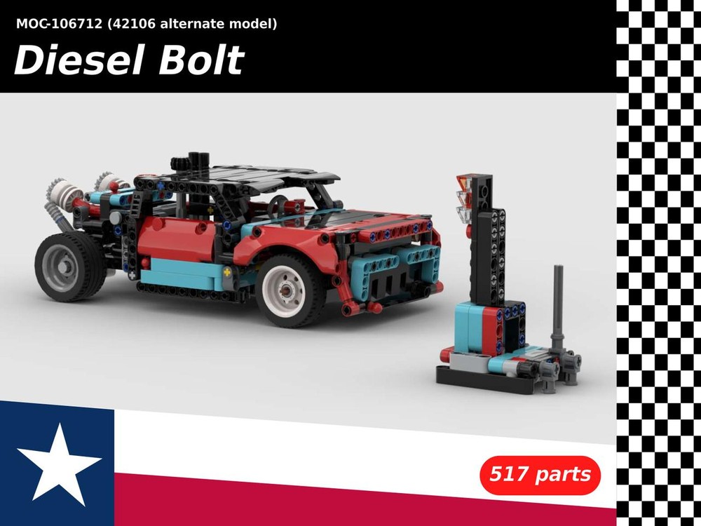 Lego 42106 alternate - Diesel Bolt