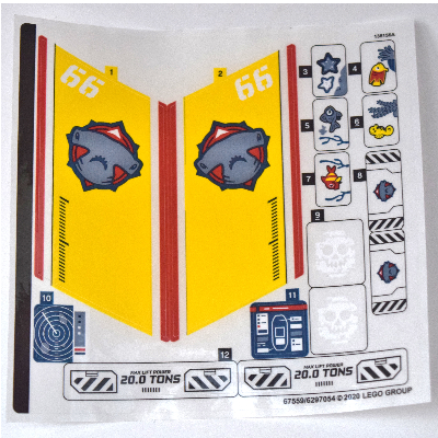 Lego Sticker Sheet for Set 60266-1