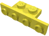 Lego Bracket 1 x 2 - 1 x 4 [Square Corners] / Bright Light Yellow
