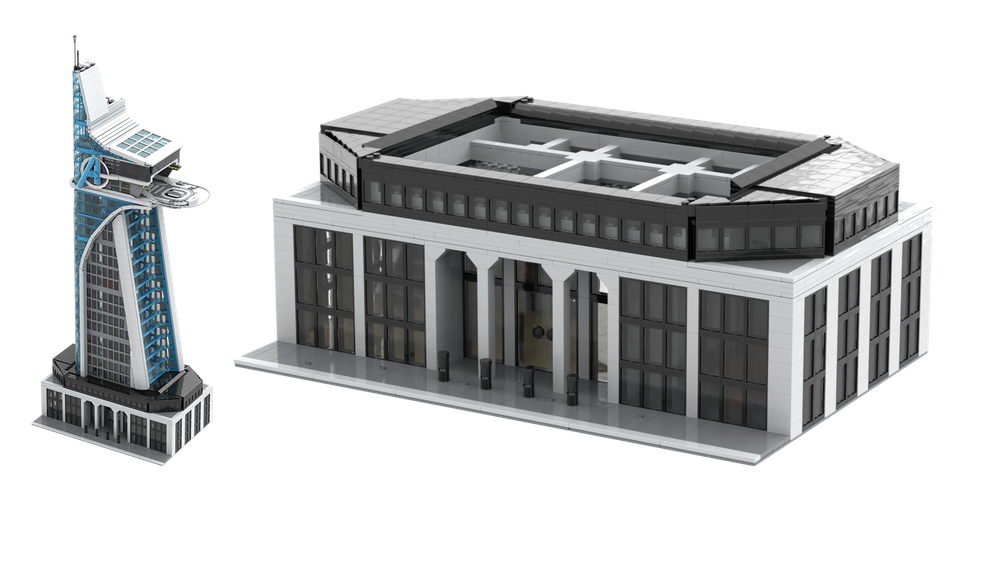 Lego Base for the Avengers Tower - Metlife Building 48 x 32 (Ground Floor)