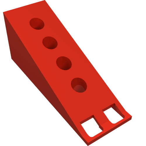Lego Fabuland, Roof Support Slope 6 x 2 / Red