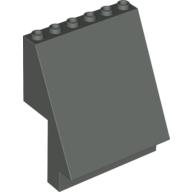 Lego Panel 4 x 6 x 6 Sloped / Dark Gray