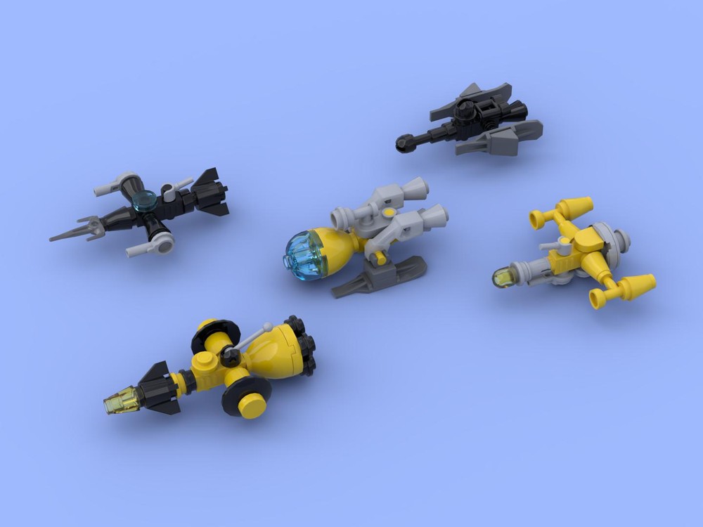 Lego Nano spacecrafts (Drill series)