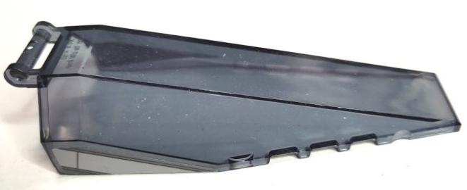 Lego Windscreen 10 x 4 x 2 with Bar Handle with Light Bluish Gray Stripe with Dark Bluish Gray Edges Pattern on Both Sides (Stickers) - Set 75346