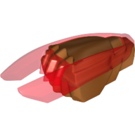 Lego Weapon Ninjago Time Blade with Trans-Red Claws and Blades Pattern