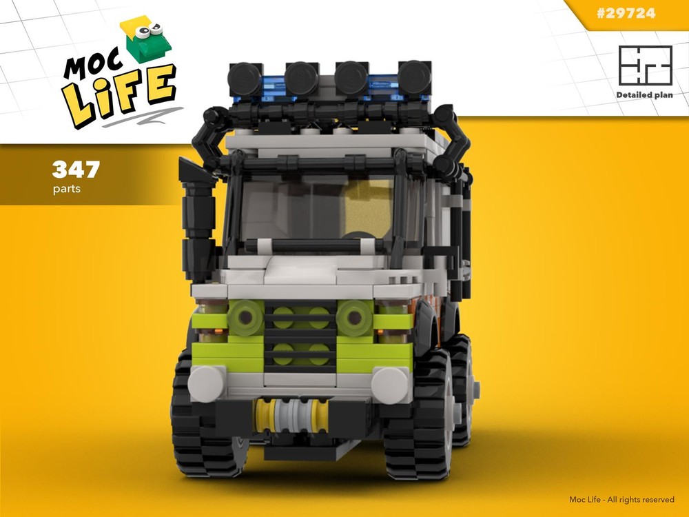 Lego Land Rover mountain rescue