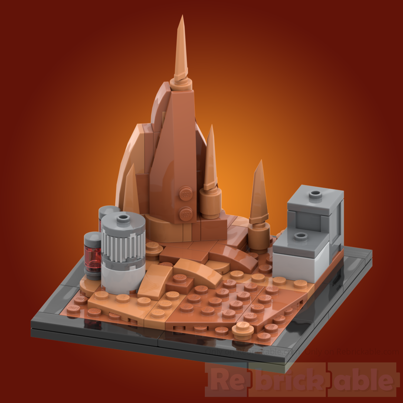 Lego Geonosis landscape