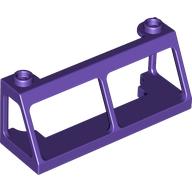 Lego Windscreen 2 x 6 x 2 Train without Glass / Dark Purple