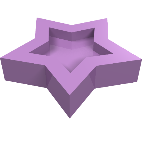 Lego Headwear Accessory Star with Pin / Medium Lavender