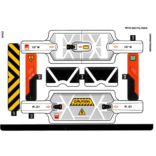 Lego Sticker Sheet 2 for Set 42181-1