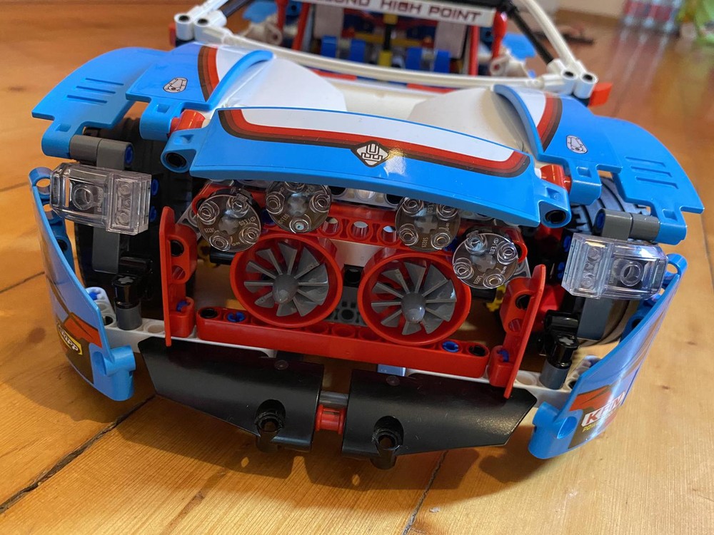 Lego Exposed Cooling Fans Technic 42077 Rally Car - No Additional Parts Required