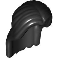 Lego Hair Long Parted in Center / Black