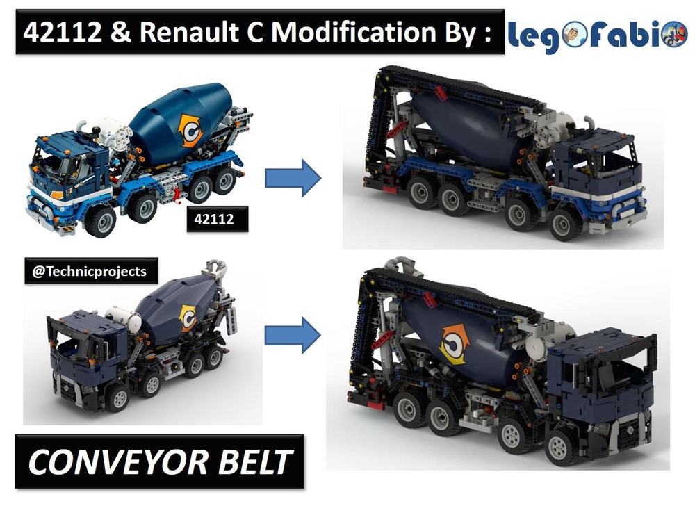 Lego 42112&RenaultC - MOD conveyor belt