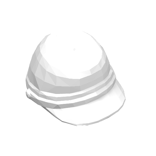 Lego Hat / Kepi / Cavalry Cap / White