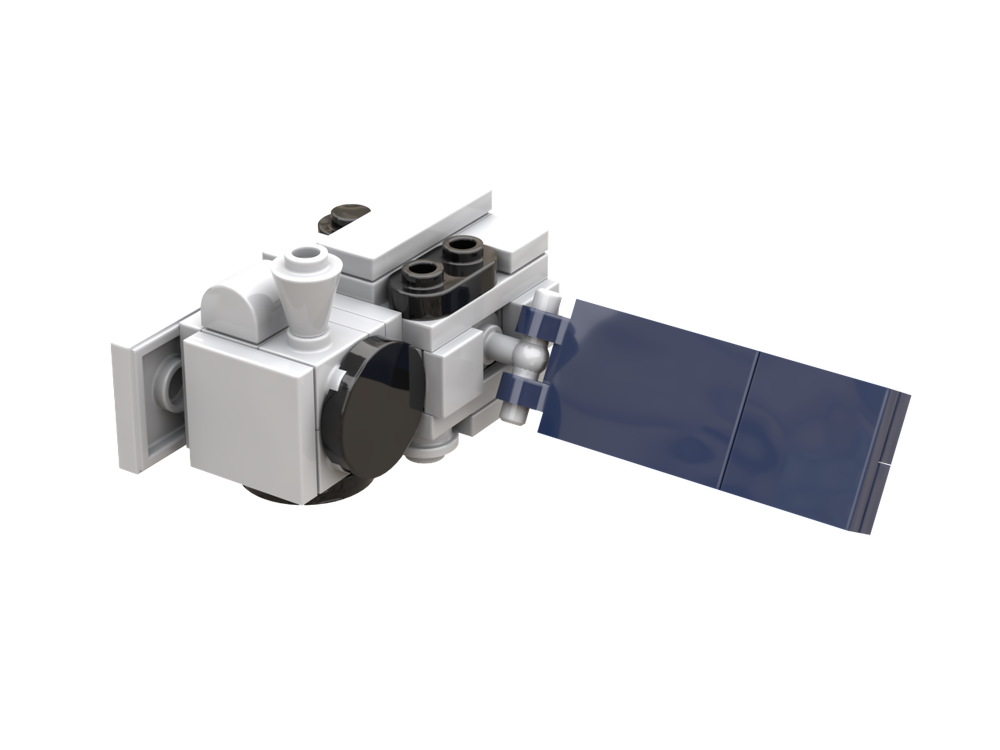 Lego ICESat-2 (1:110 scale - as Saturn V)